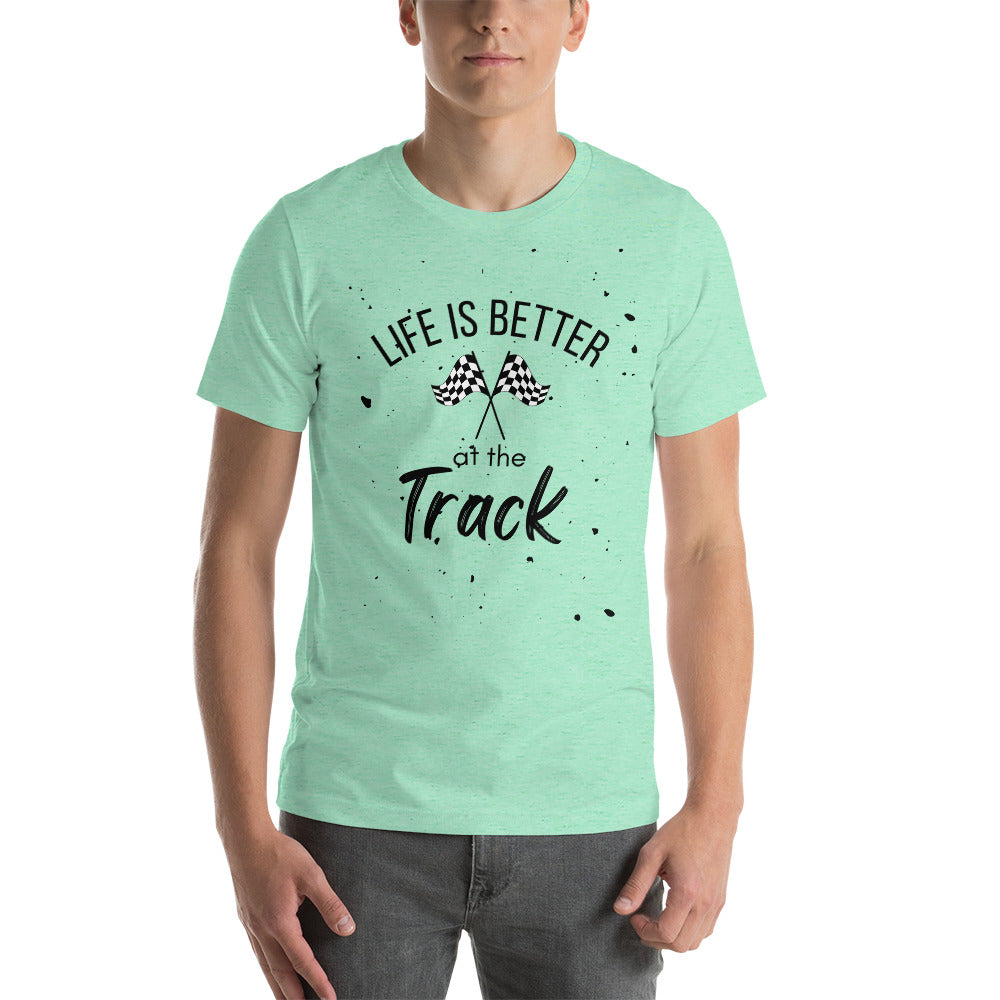 Better at the track Short-sleeve unisex t-shirt