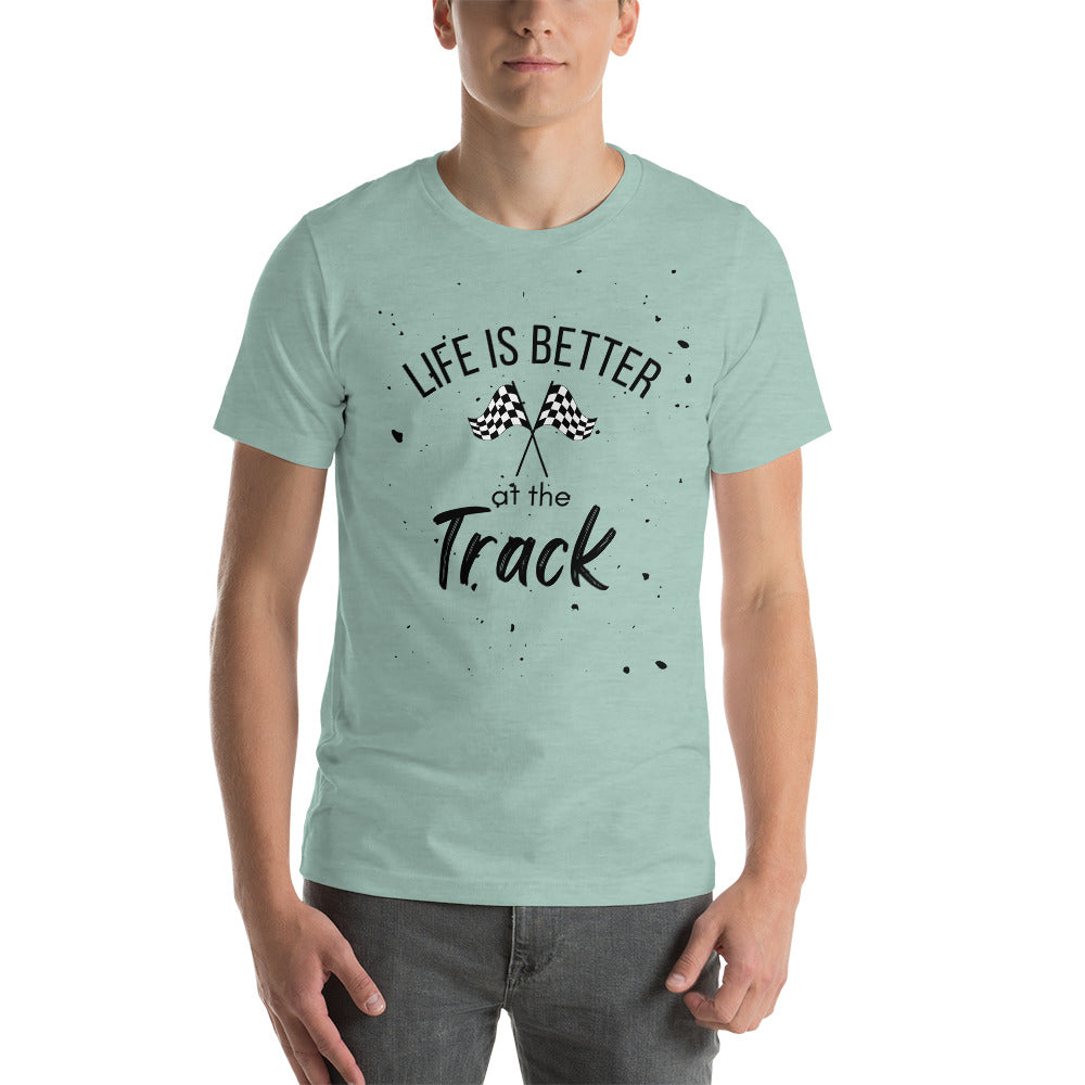 Better at the track Short-sleeve unisex t-shirt