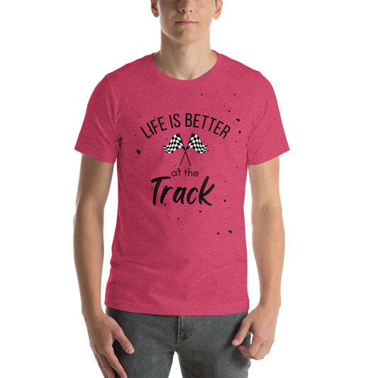 Better at the track Short-sleeve unisex t-shirt