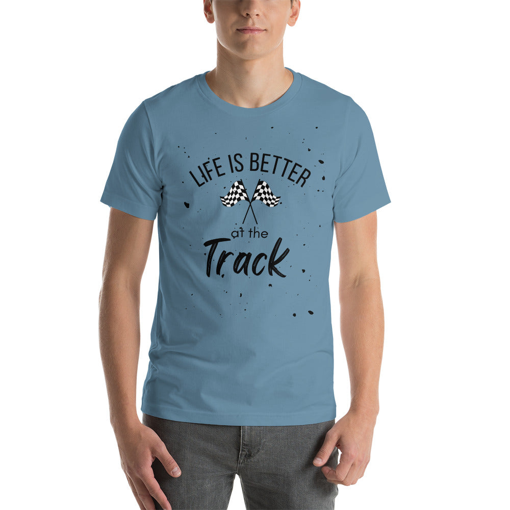 Better at the track Short-sleeve unisex t-shirt